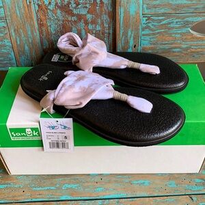 Sanuk Size 5 Natural Tye Dye Yoga Sling 2 Thong Sandals Comfort Squishy